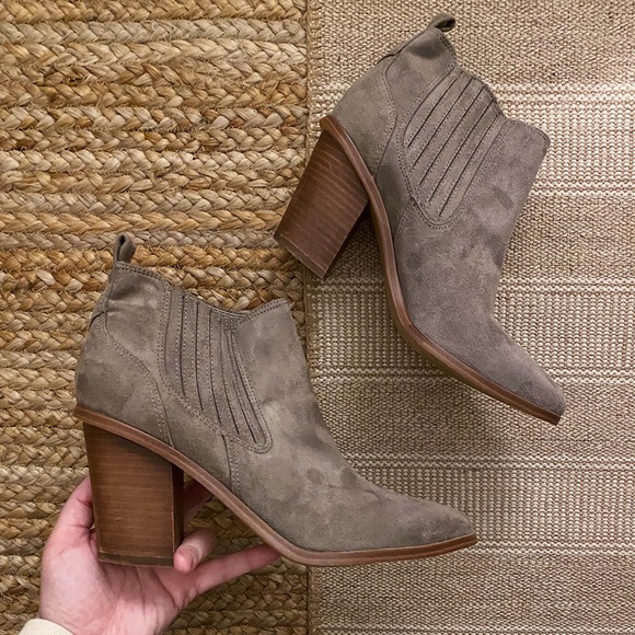Nine West Block Heel Suede Bootie - Picture 6 of 7